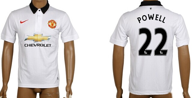 2014/15 Manchester United #22 Powell Away Soccer AAA+ T-Shirt