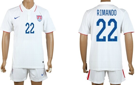2014 World Cup USA #22 Rimando Home Soccer Shirt Kit