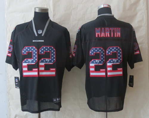 Nike Tampa Bay Buccaneers #22 Doug Martin 2014 USA Flag Fashion Black Elite Jersey