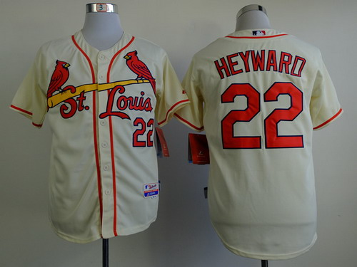 St. Louis Cardinals #22 Jason Heyward Cream Jersey