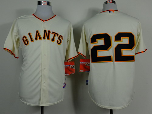 San Francisco Giants #22 Will Clark Cream Jersey