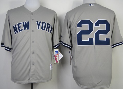 New York Yankees #22 Jacoby Ellsbury Gray Jersey