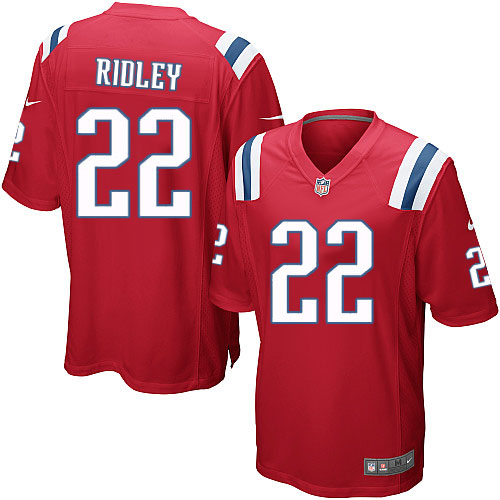 Nike New England Patriots #22 Stevan Ridley 2015 Super Bowl XLIX Red Limited Jersey