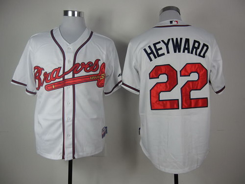 Atlanta Braves #22 Jason Heyward White Jersey