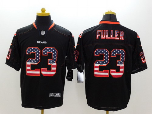 Nike Chicago Bears #23 Kyle Fuller 2014 USA Flag Fashion Black Elite Jersey