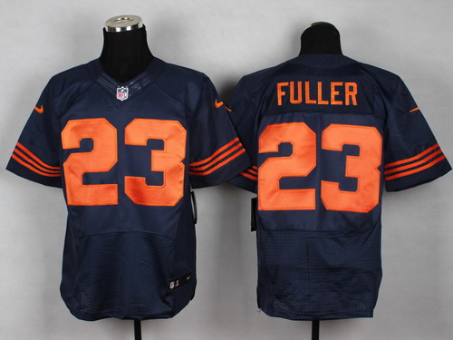 Nike Chicago Bears #23 Kyle Fuller Blue With Orange Elite Jersey