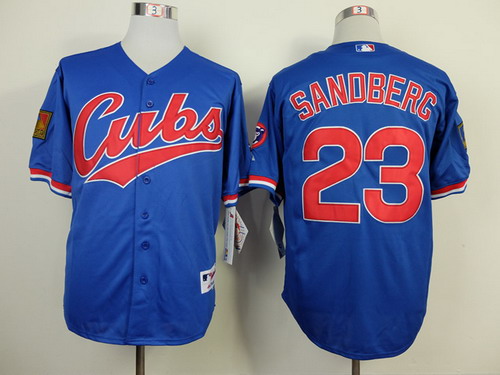 Chicago Cubs #23 Ryne Sandberg 1994 Blue Jersey