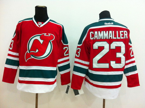 New Jersey Devils #23 Michael Cammalleri Red With Green Jersey