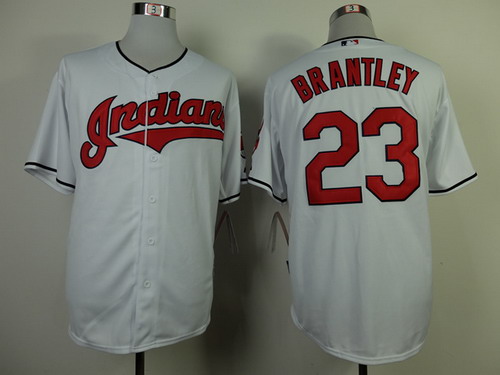 Cleveland Indians #23 Michael Brantley 2013 White Jersey