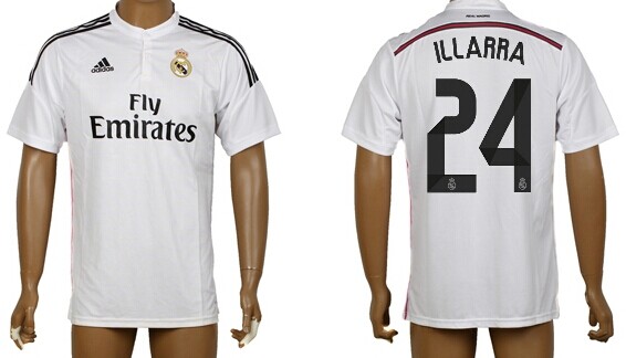 2014/15 Real Madrid #24 Illarra Home Soccer AAA+ T-Shirt
