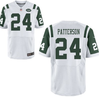 Nike New York Jets #24 Dimitri Patterson White Elite Jersey