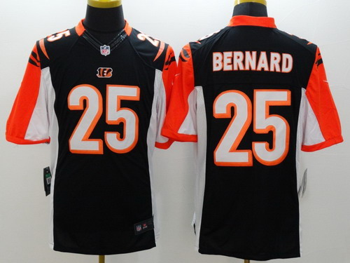 Nike Cincinnati Bengals #25 Giovani Bernard Black Limited Jersey