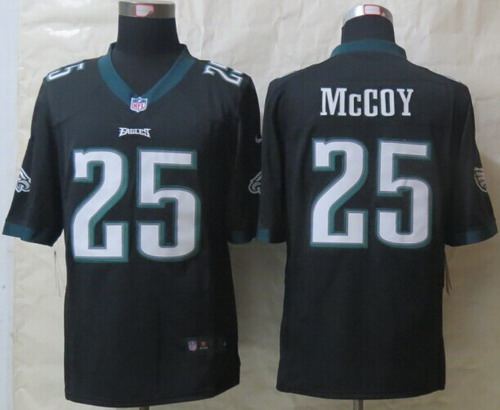 Nike Philadelphia Eagles #25 LeSean McCoy Black Limited Jersey