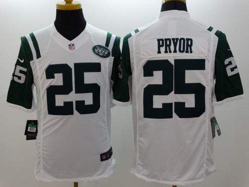 Nike New York Jets #25 Calvin Pryor White Limited Jersey