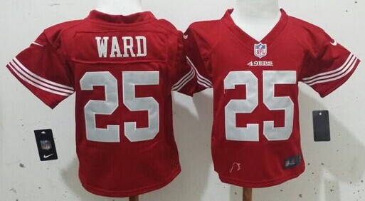 Nike San Francisco 49ers #25 Jimmie Ward Red Toddlers Jersey