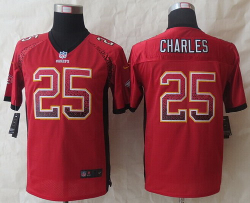 Nike Kansas City Chiefs #25 Jamaal Charles 2013 Drift Fashion Red Kids Jersey