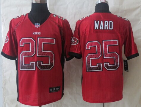 Nike San Francisco 49ers #25 Jimmie Ward 2013 Drift Fashion Red Elite Jersey