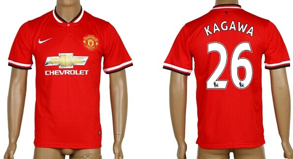 2014/15 Manchester United #26 Kagawa Home Soccer AAA+ T-Shirt