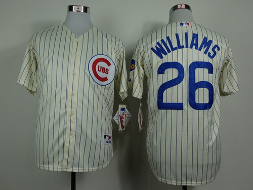 Chicago Cubs #26 Billy Williams 1969 Cream Jersey