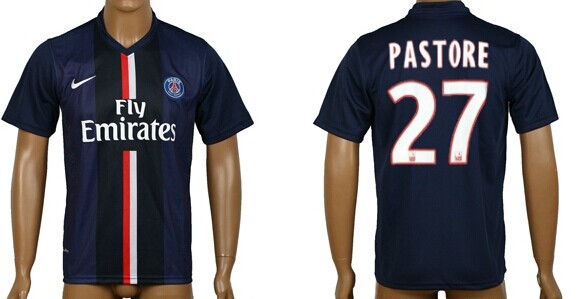 2014/15 Paris Saint-Germain #27 Pastore Home Soccer AAA+ T-Shirt