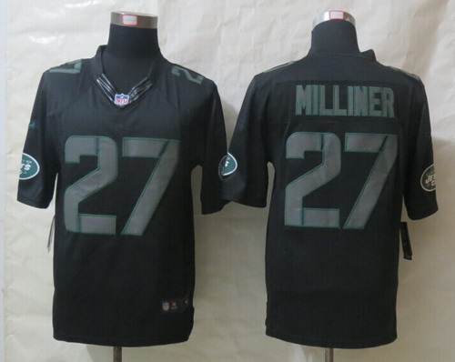 Nike New York Jets #27 Dee Milliner Black Impact Limited Jersey