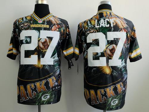 Nike Green Bay Packers #27 Eddie Lacy 2014 Fanatic Fashion Elite Jersey