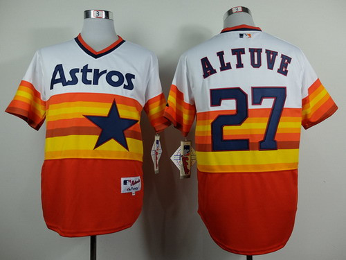 Houston Astros #27 Jose Altuve 1979 Rainbow Jersey
