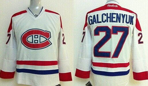 Montreal Canadiens #27 Alex Galchenyuk White Jersey