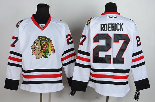 Chicago Blackhawks #27 Jeremy Roenick White Jersey