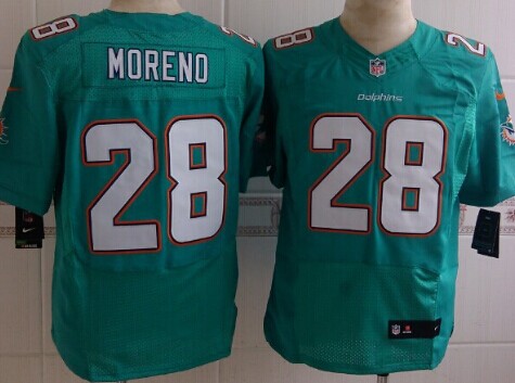 Nike Miami Dolphins #28 Knowshon Moreno 2013 Green Elite Jersey