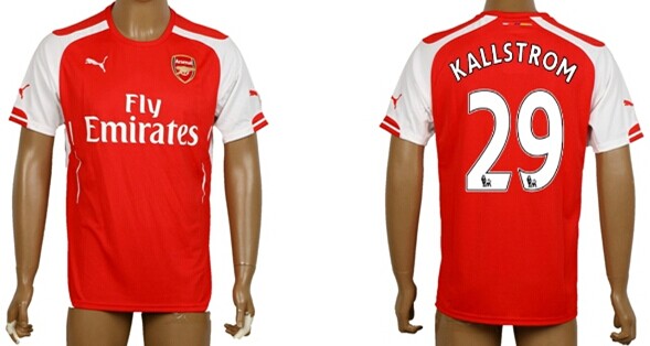 2014/15 Arsenal FC #29 Kallstrom Home Soccer AAA+ T-Shirt