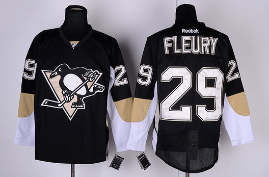Pittsburgh Penguins #29 Marc-Andre Fleury Black Jersey