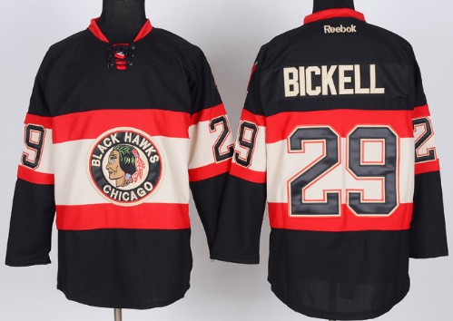 Chicago Blackhawks #29 Bryan Bickell Black Third Jersey