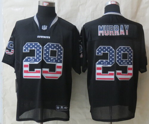 Nike Dallas Cowboys #29 DeMarco Murray 2014 USA Flag Fashion Black Elite Jersey