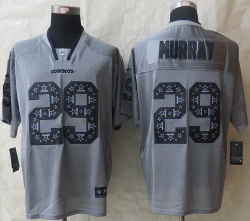 Nike Dallas Cowboys #29 DeMarco Murray Lights Out Gray Ornamented Elite Jersey