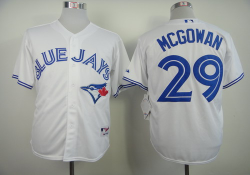 Toronto Blue Jays #29 Dustin McGowan White Jersey