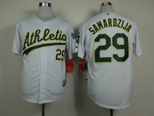 Oakland Athletics #29 Jeff Samardzija White Jersey