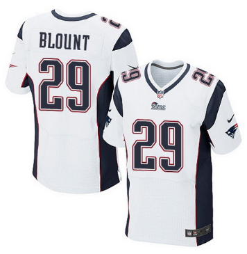 Nike New England Patriots #29 LeGarrette Blount White Elite Jersey