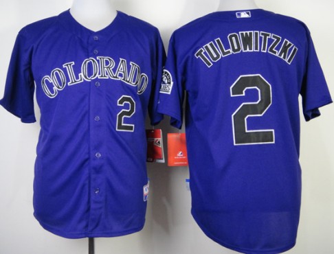 Colorado Rockies #2 Troy Tulowitzki Purple Jersey