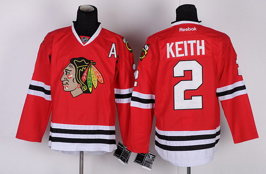 Chicago Blackhawks #2 Duncan Keith Red Jersey