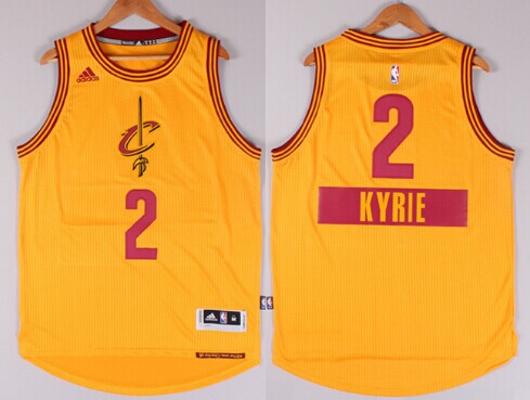 Cleveland Cavaliers #2 Kyrie Irving Revolution 30 Swingman 2014 Christmas Day Yellow Jersey