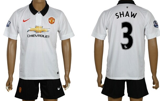2014/15 Manchester United #3 Evra Away Soccer Shirt Kit