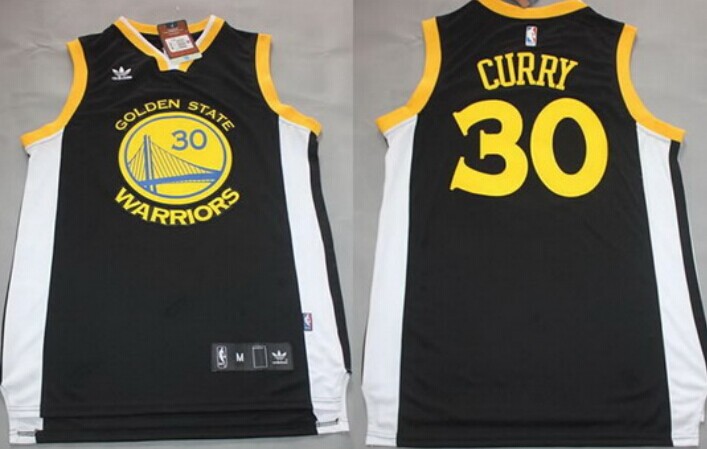 Golden State Warriors #30 Stephen Curry Revolution 30 Swingman Black Jersey