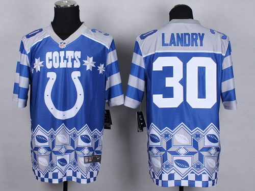 Nike Indianapolis Colts #30 LaRon Landry 2015 Noble Fashion Elite Jersey