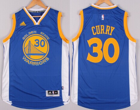 Golden State Warriors #30 Stephen Curry Revolution 30 Swingman 2014 New Blue Jersey