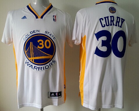 Golden State Warriors #30 Stephen Curry Revolution 30 Swingman White Short Sleeve Jersey