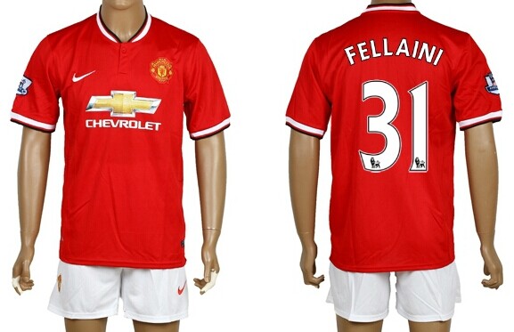 2014/15 Manchester United #31 Fellaini Home Soccer Shirt Kit