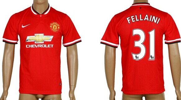 2014/15 Manchester United #31 Fellaini Home Soccer AAA+ T-Shirt
