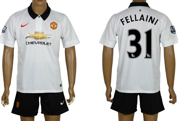 2014/15 Manchester United #31 Fellaini Away Soccer Shirt Kit