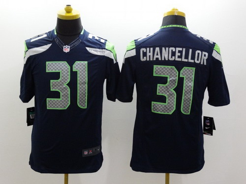 Nike Seattle Seahawks #31 Kam Chancellor Navy Blue Limited Jersey